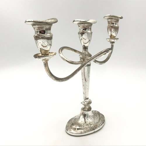 Candlesticks & Candle Snuffers Vintage Silver Plated Candelabra in